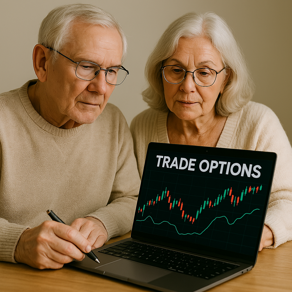 Older adults trading Options